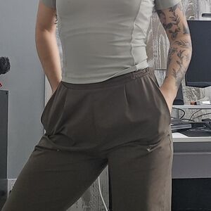 Uniqlo Women's Deep Green Trousers